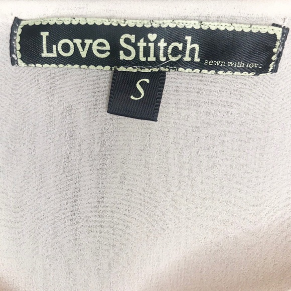 Love Stitch | Sheer V-neck Sleeveless Blouse (S) - Picture 4 of 6